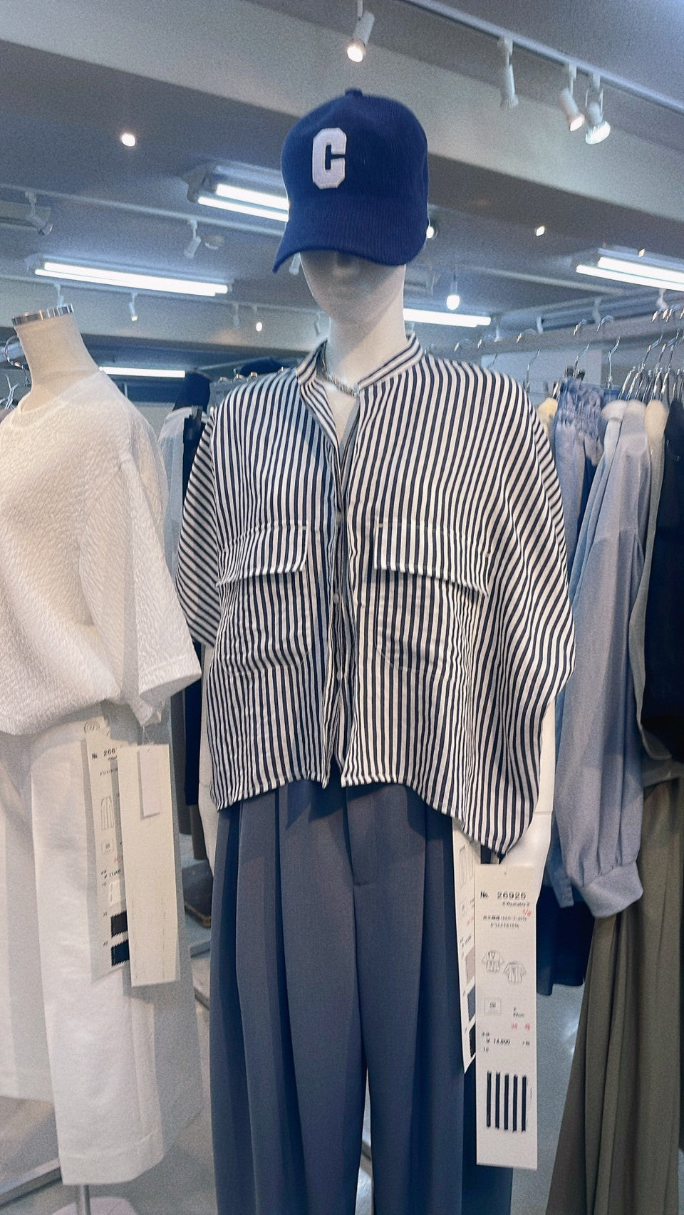 【PASSIONE】ストライプシャツ/26925