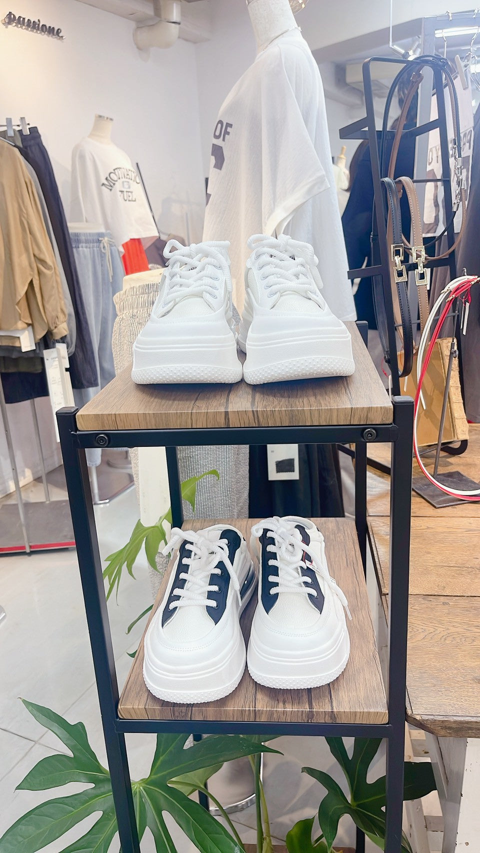 【PASSIONE】厚底ミュールスニーカー/26982