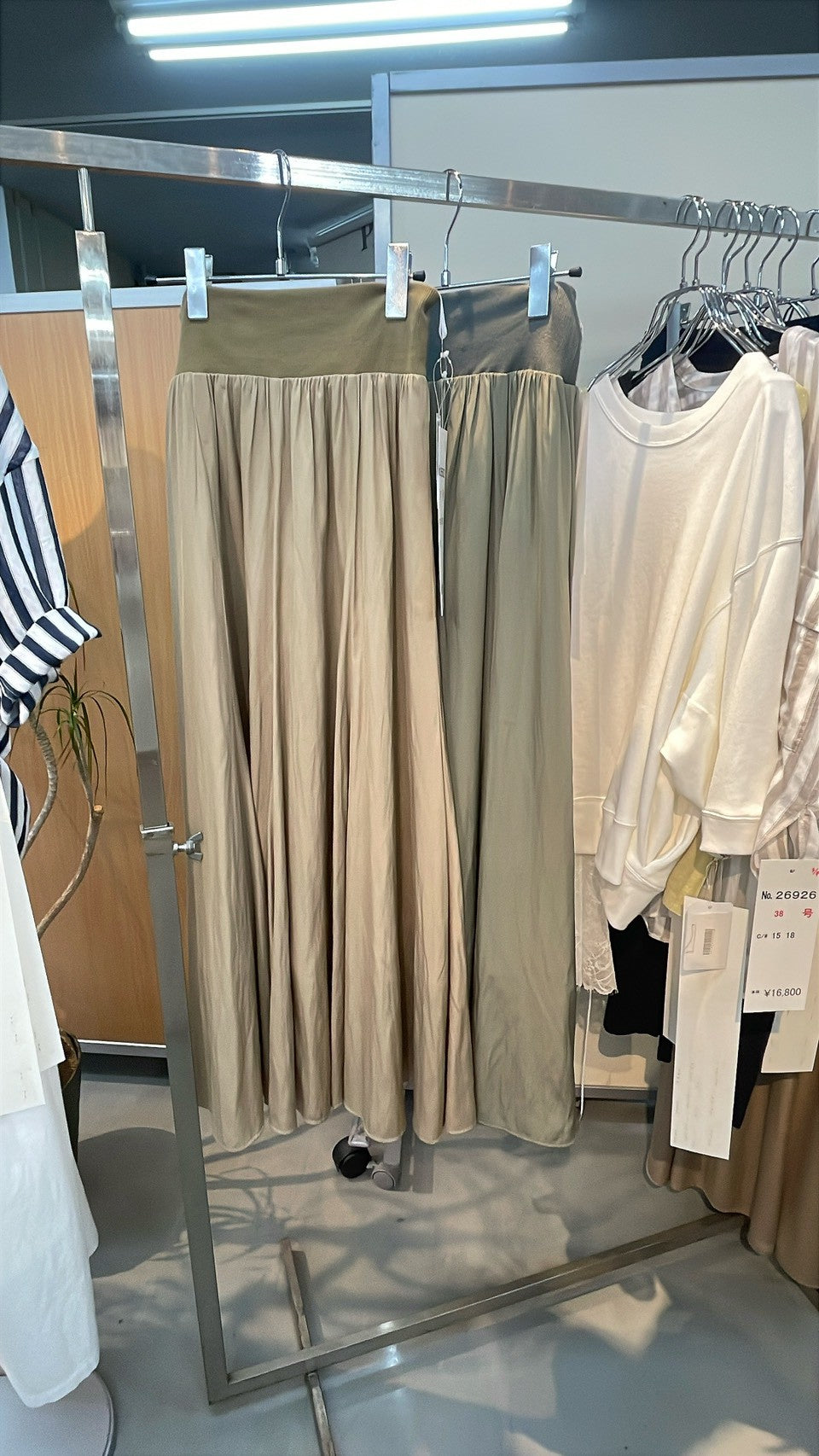 【PASSIONE】ウエストリブイージーロングスカート/626602