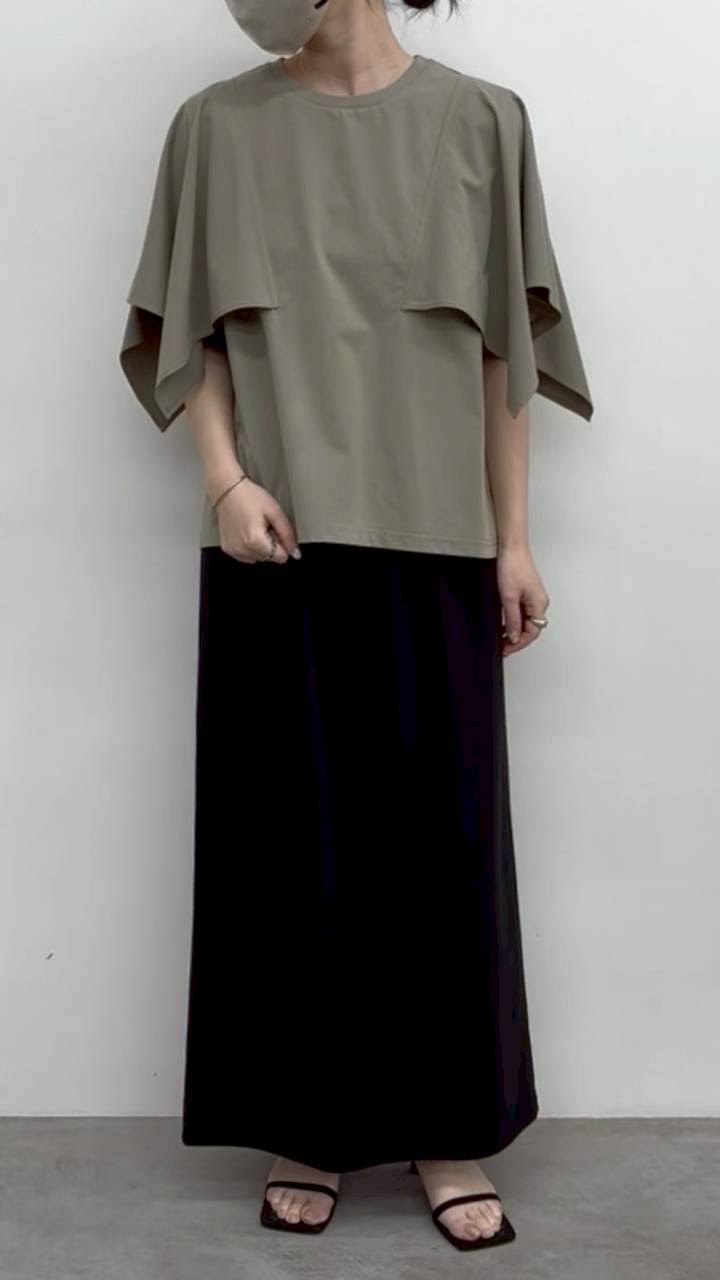 【CLOCHE】フレア袖カットソー/612-85678