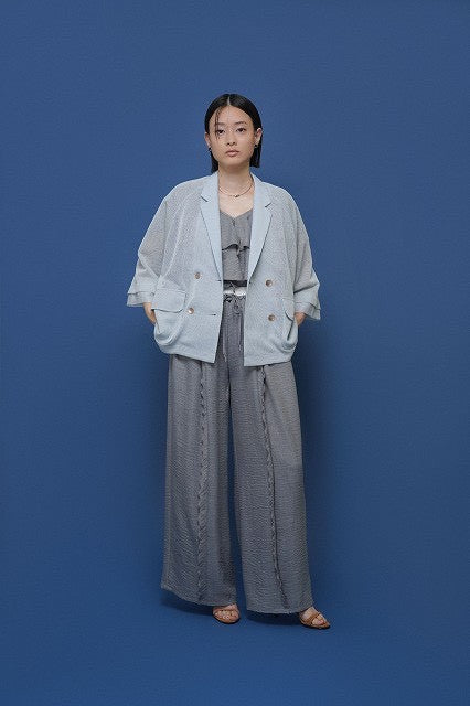 【CYAN TOKYO】フリルラインレイヤーウエストワイド/601482