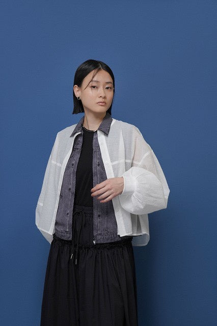 【CYAN TOKYO】ソフトオーガンリブショートシャツ/601457