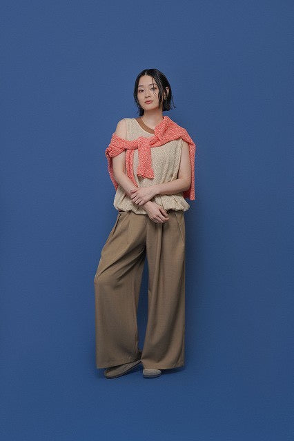 【CYAN TOKYO】Wタックストレッチワイド/601476