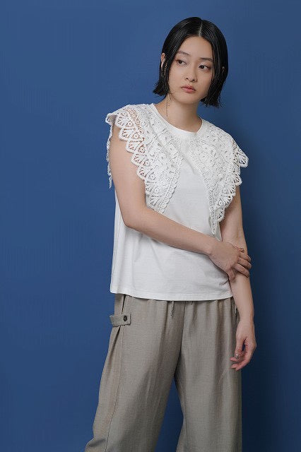 【CYAN TOKYO】サイドアジャストリネンワイド/601470