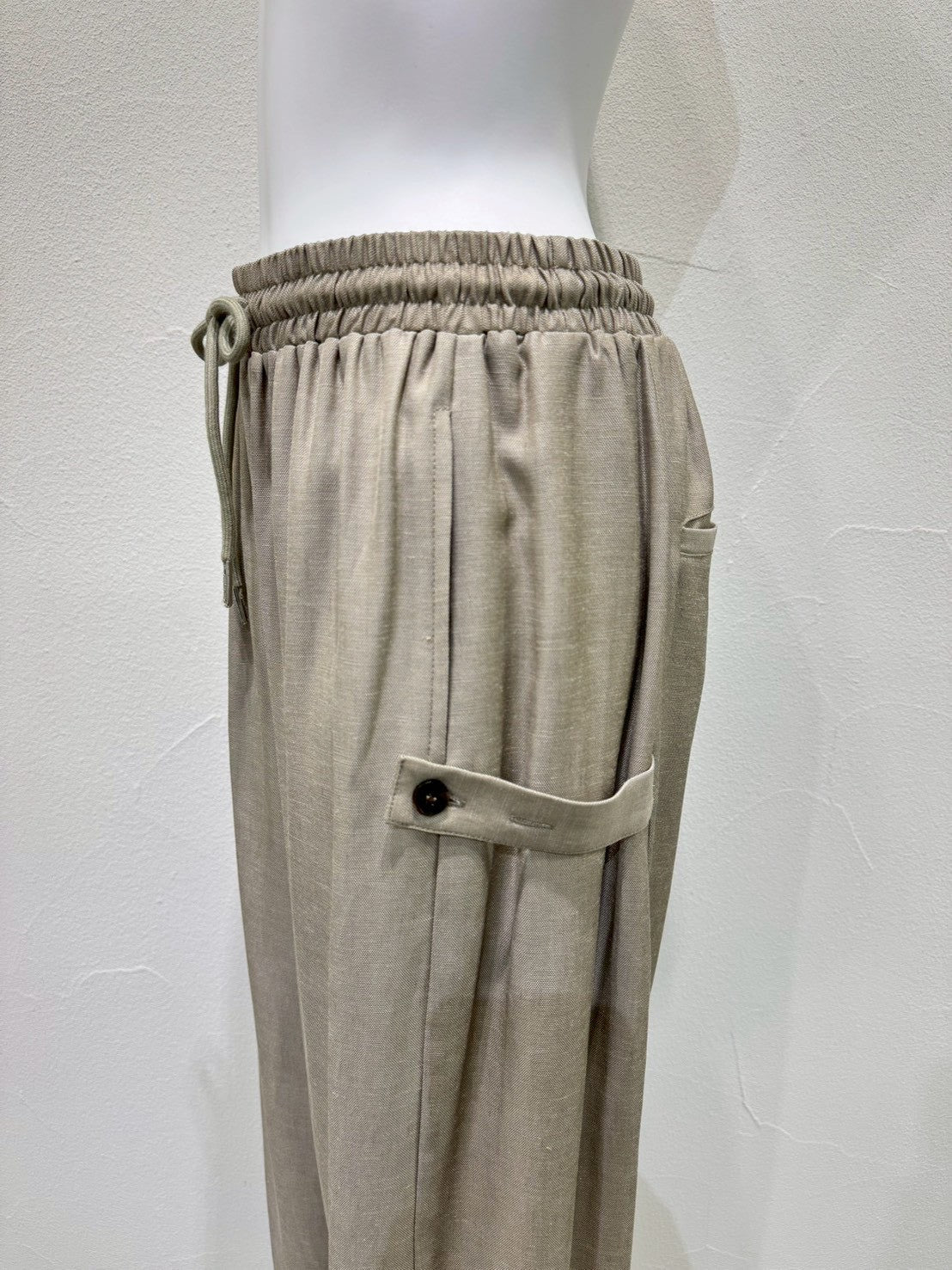 【CYAN TOKYO】サイドアジャストリネンワイド/601470