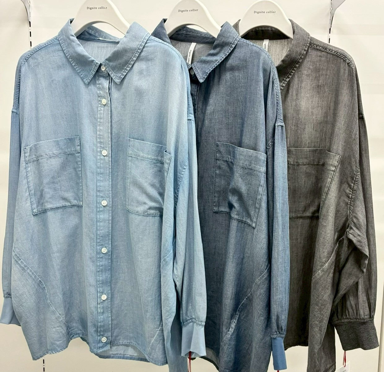 Dignite Collier】シアーデニムシャツ/80267208