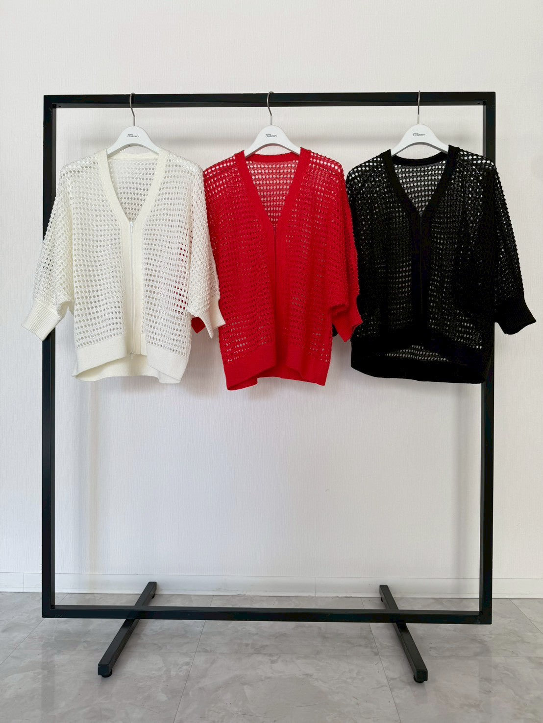 【Ordinary】ドルマンジップアップハーフカーディガン/BO26-519N