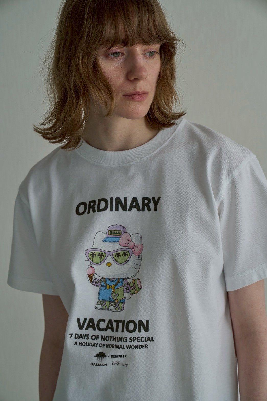 【Ordinary】Ordinaryミーツスリーアーティストコラボレーションズ キティTシャツキッズ/BO26-540T
