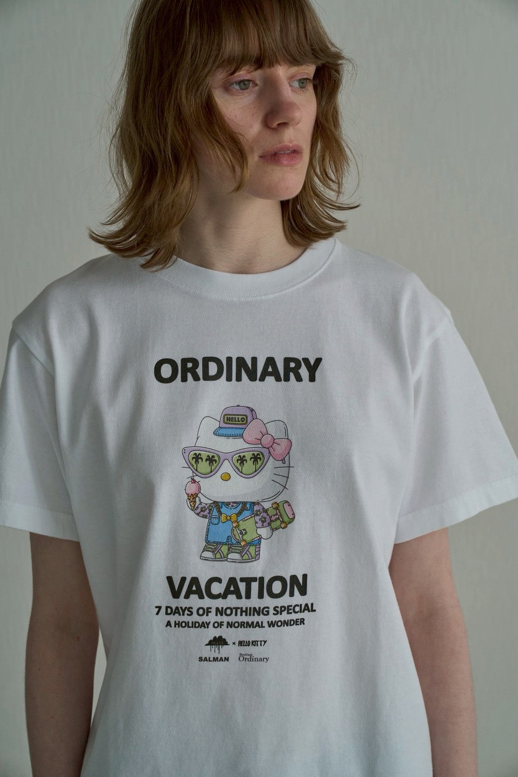 【Ordinary】Ordinaryミーツスリーアーティストコラボレーションズ キティTシャツキッズ/BO26-540T