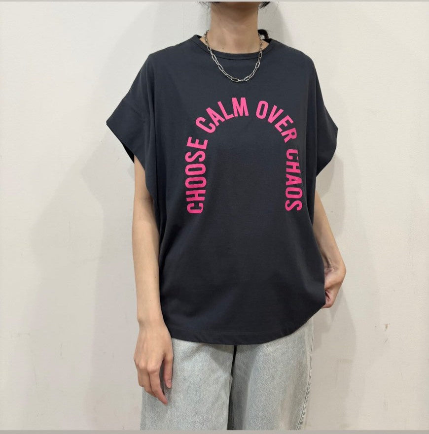 【siro de labonte】messageタックスリーブTシャツ/R613220