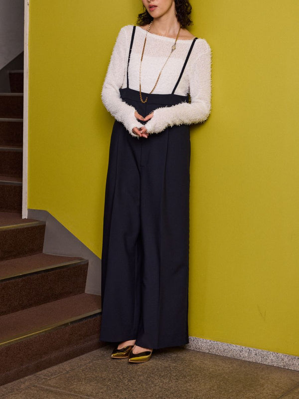 【Mewl】ハイウエストサロペット/M254-33043