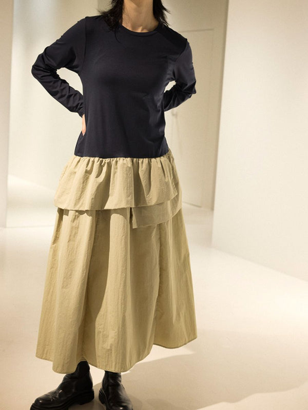 【Mewl】タフタドッキングワンピース/M254-53053