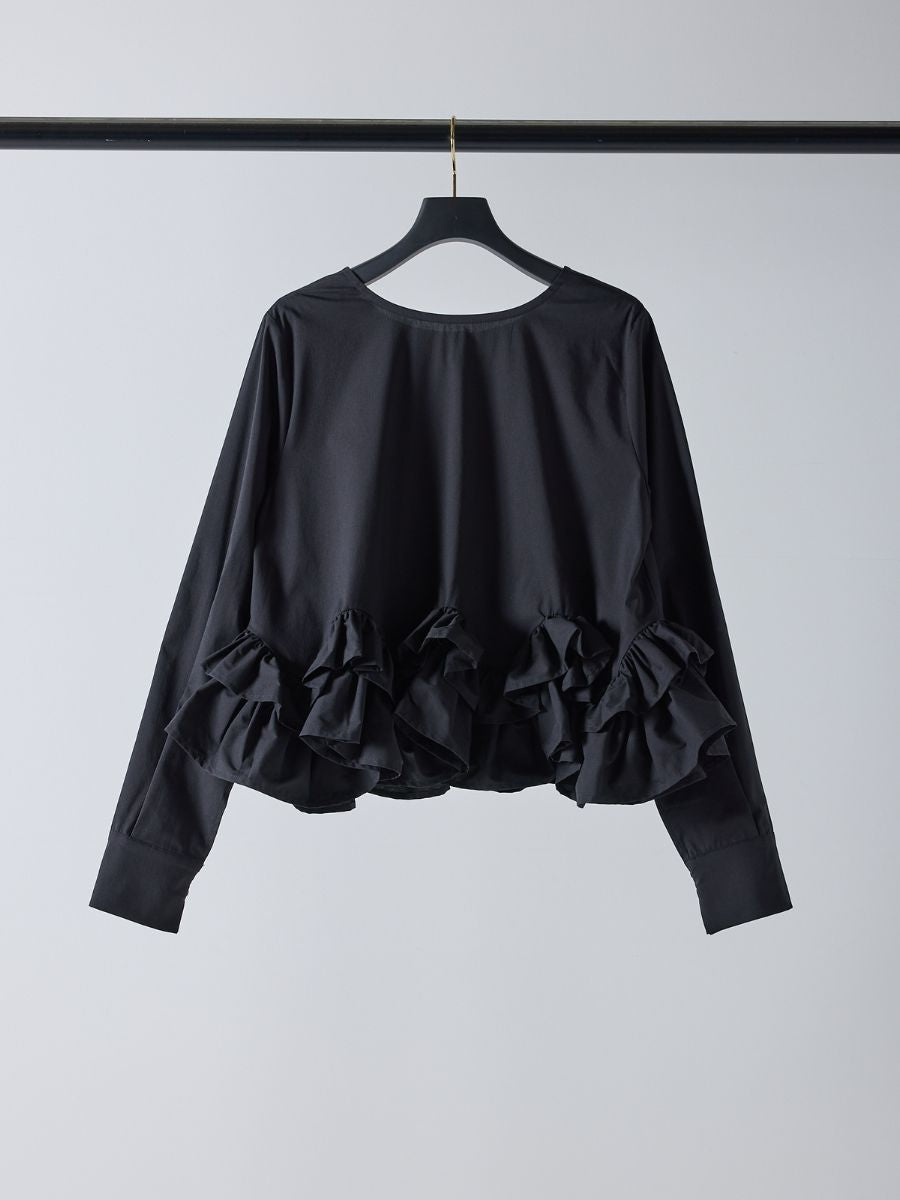 【Mewl】ペプラムフリル2WAYブラウス/M261-13005