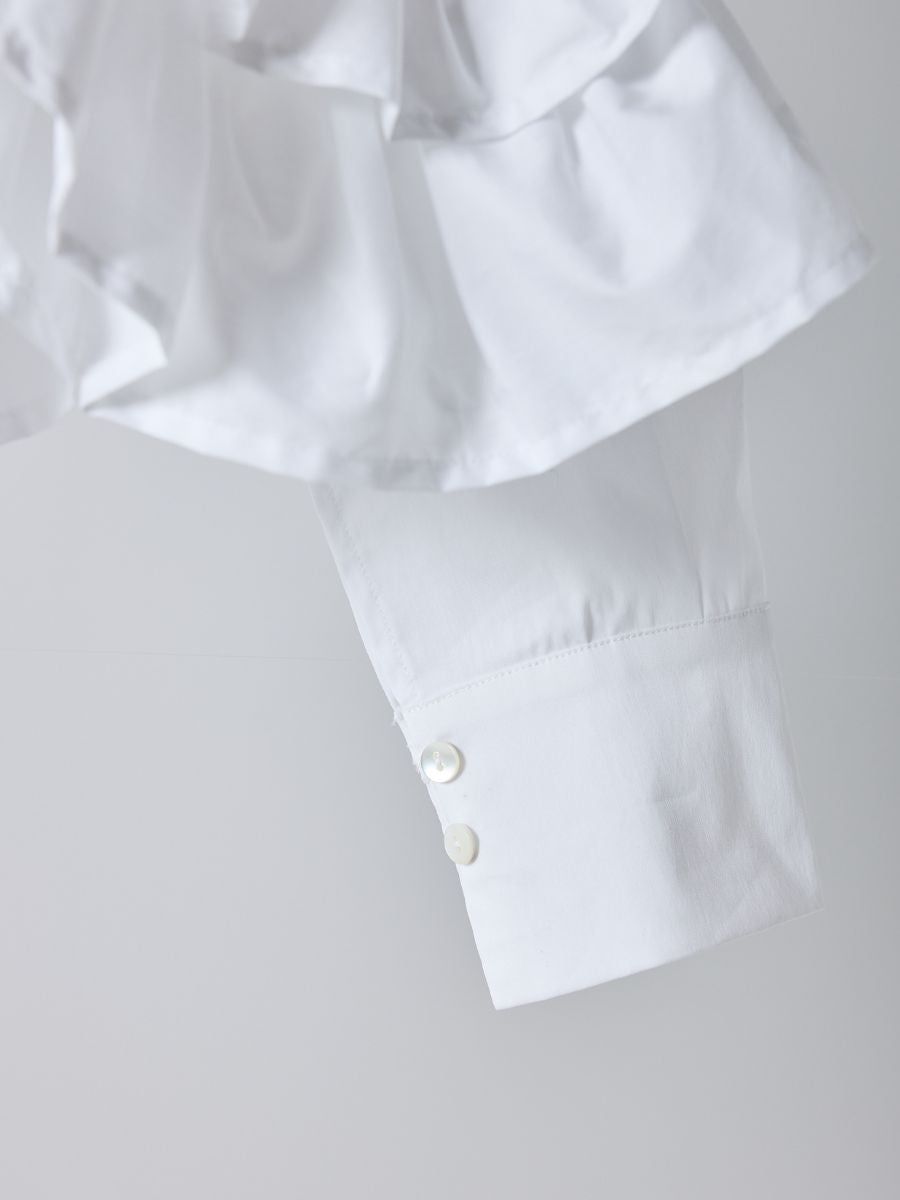 【Mewl】ペプラムフリル2WAYブラウス/M261-13005