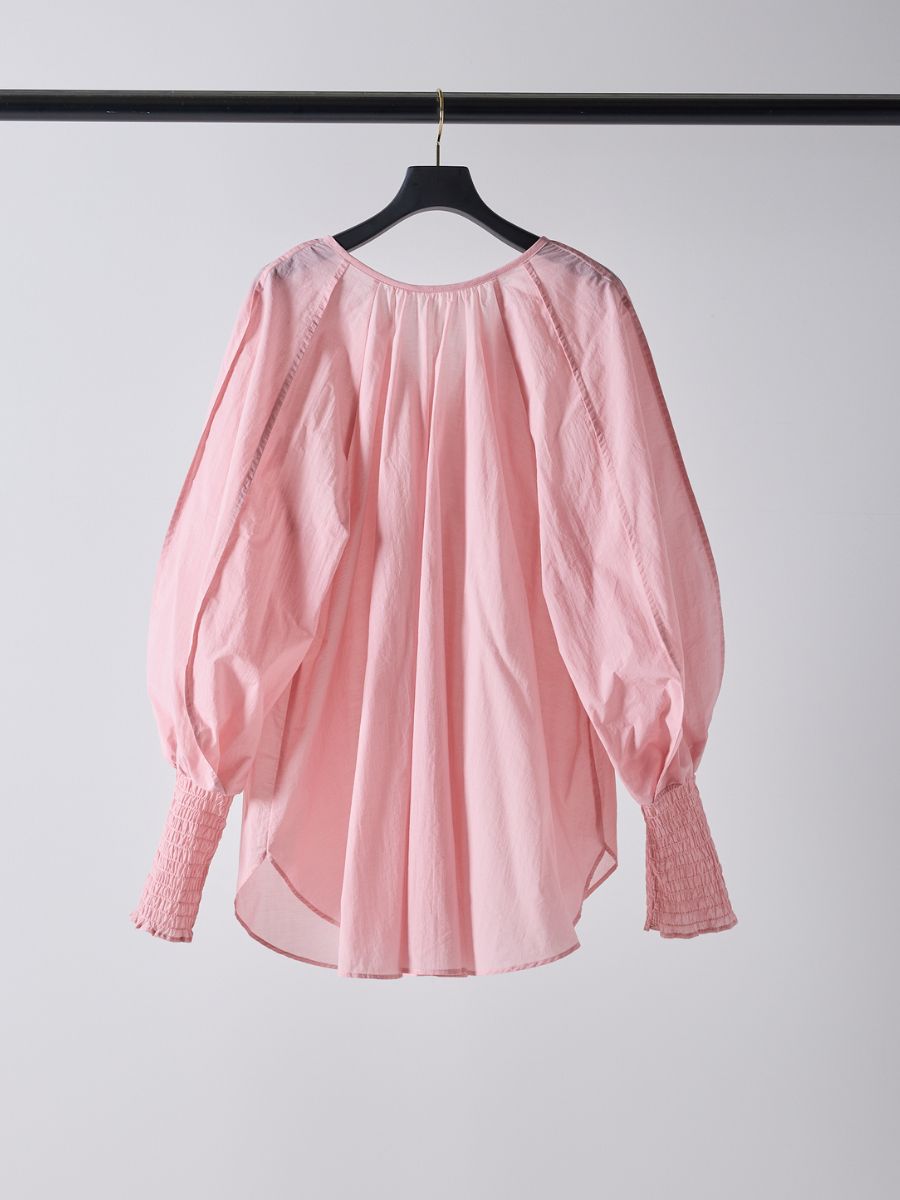 【Mewl】シャーリングカフスチュニックシャツ/M261-13006