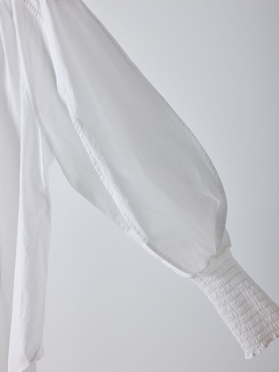 【Mewl】シャーリングカフスチュニックシャツ/M261-13006