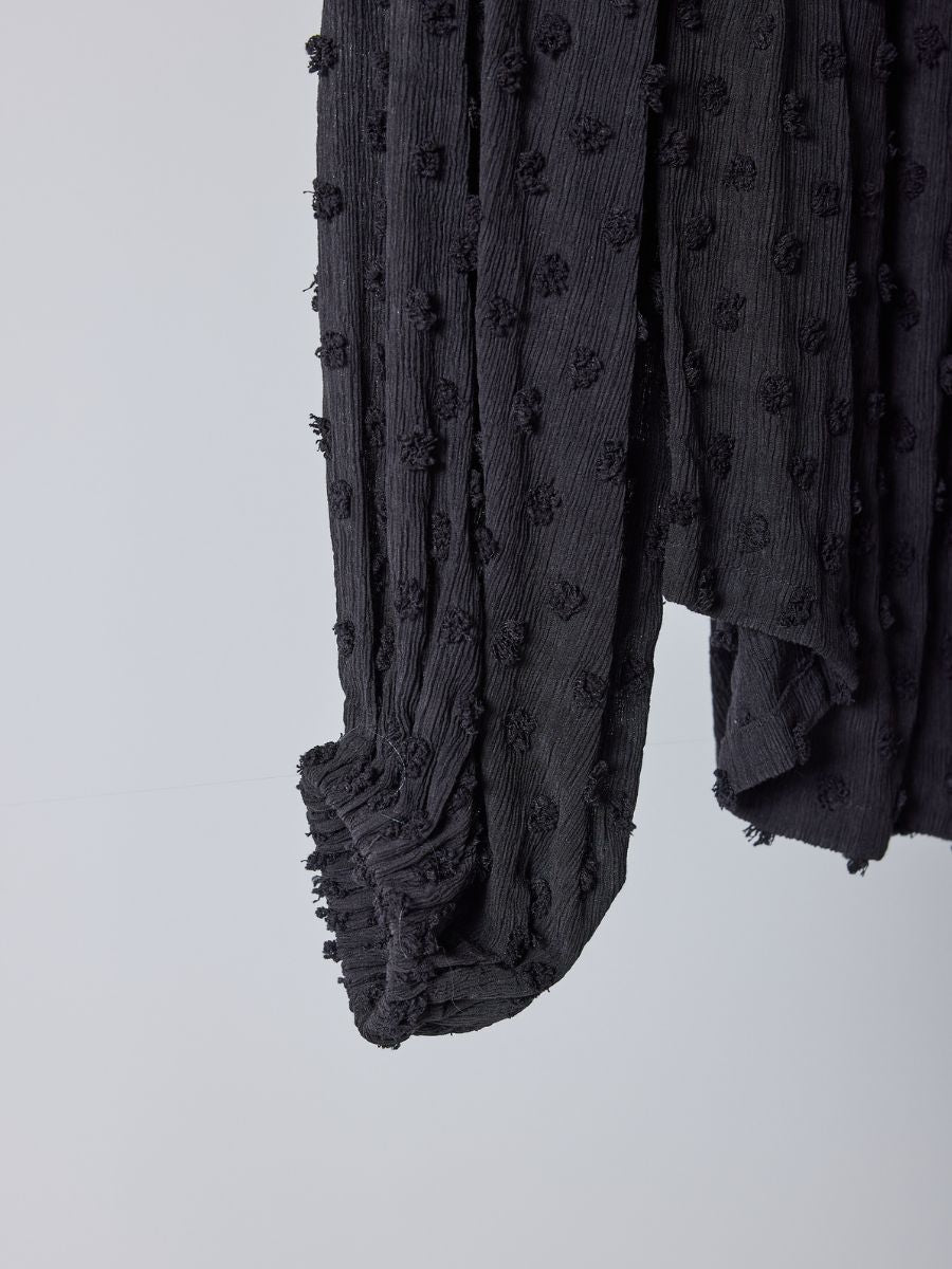 【Mewl】ドットジャガードオフショルブラウス/M261-13008