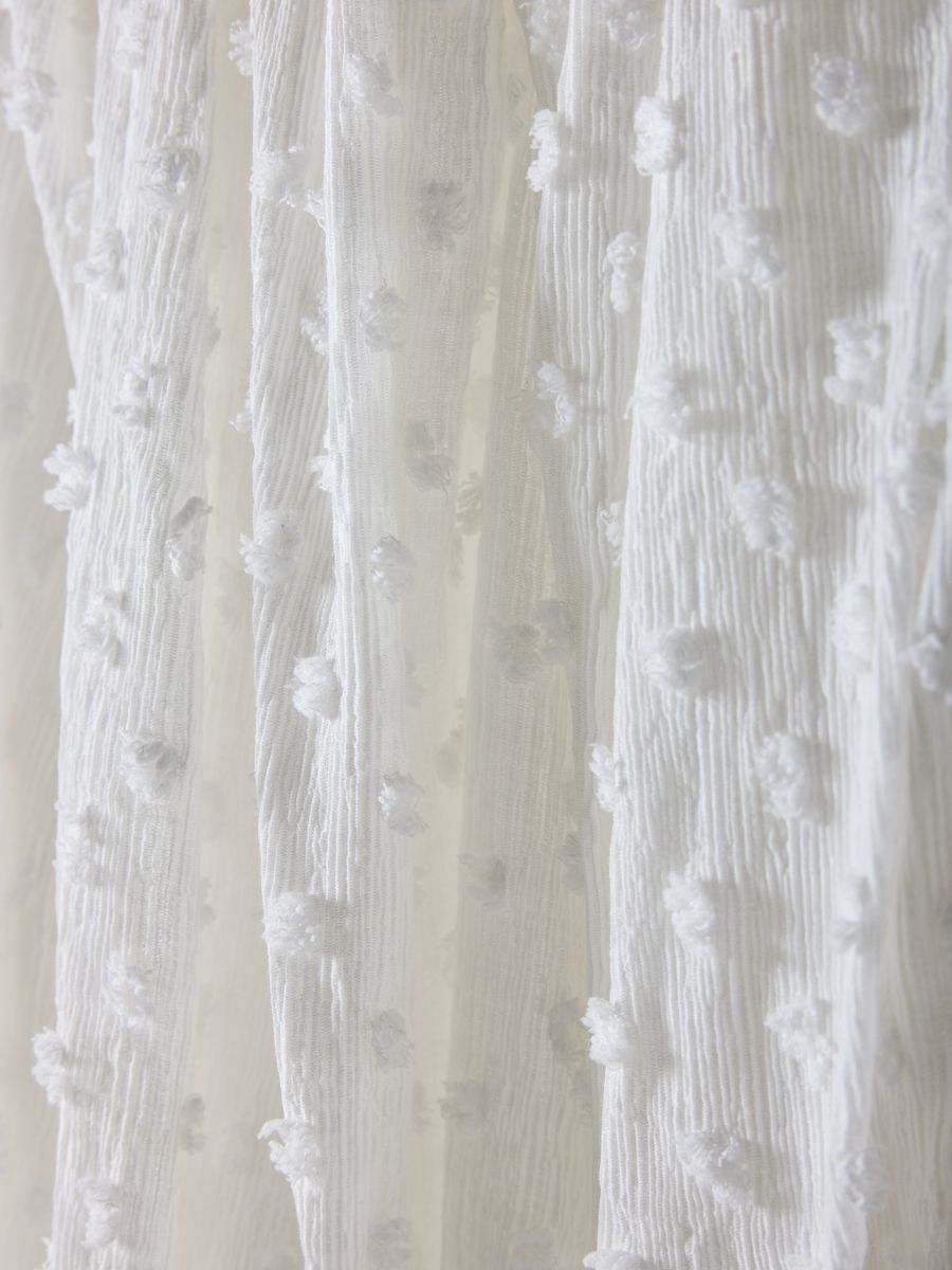 【Mewl】ドットジャガードオフショルブラウス/M261-13008