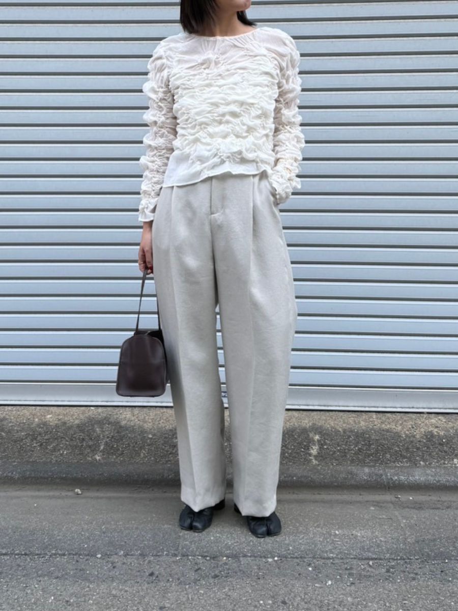 【Mewl】シャーリングトップス/M261-13031