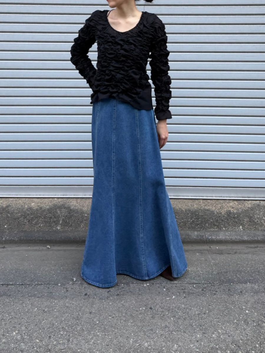 【Mewl】シャーリングトップス/M261-13031