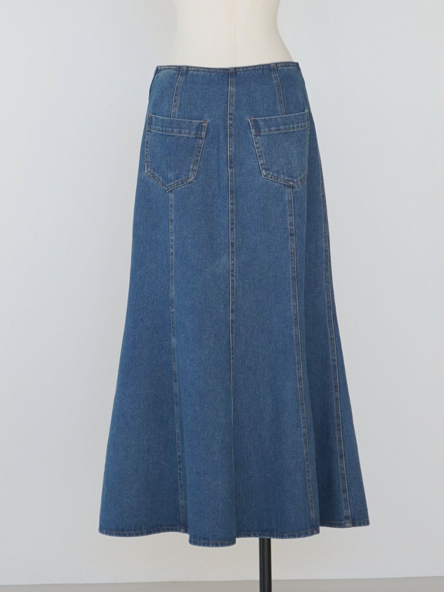 【Mewl】デニムマーメイドスカート/M261-23018