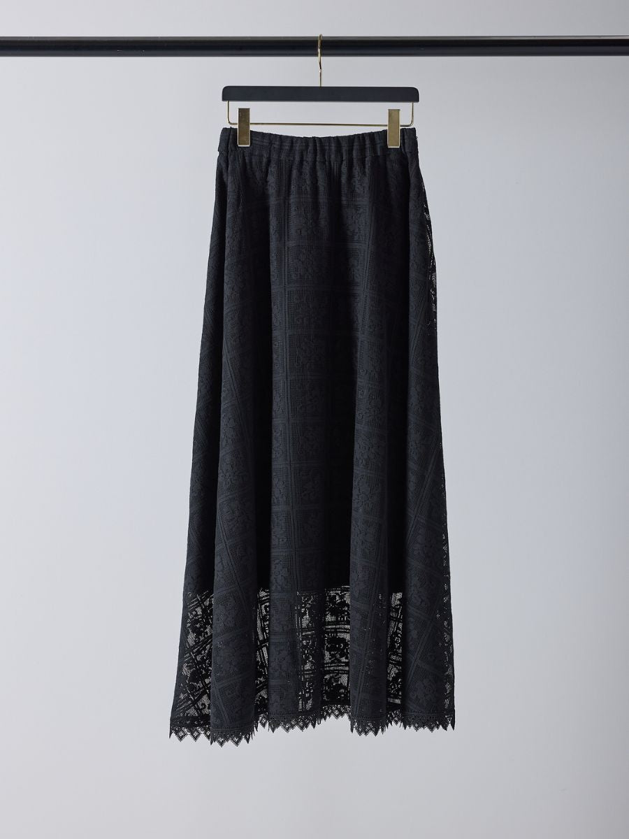 【Mewl】レースサーキュラースカート/M261-23019