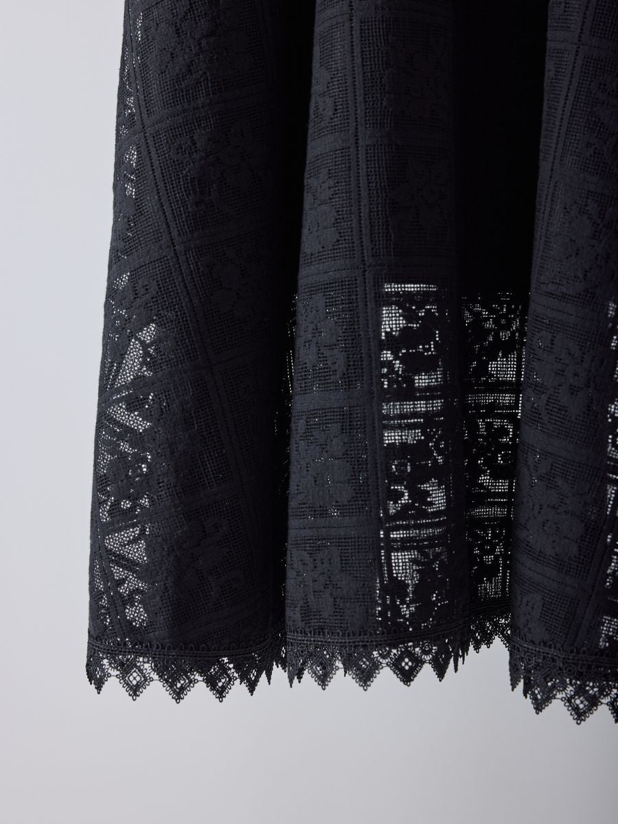 【Mewl】レースサーキュラースカート/M261-23019