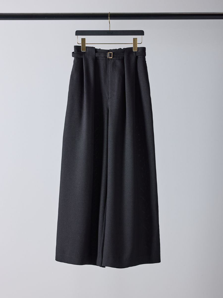 【Mewl】ベルト付きタックワイドパンツ/M261-33003