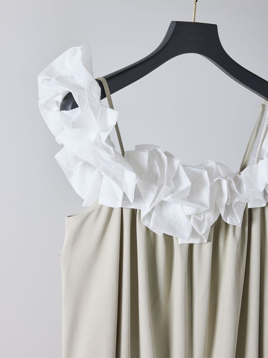 【Mewl】バブルフリルサロペット/M261-33007