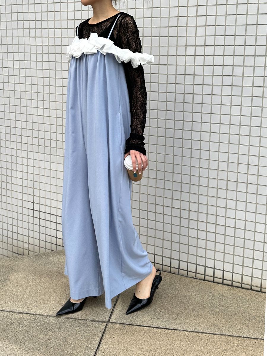 【Mewl】バブルフリルサロペット/M261-33007