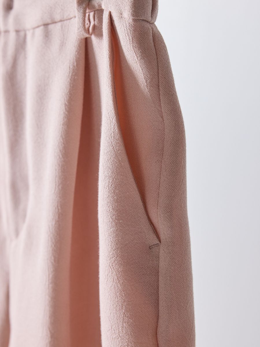 【Mewl】リネンライクストレートパンツ/M261-33016