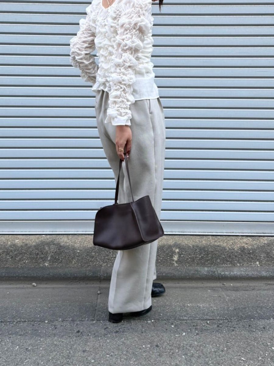 【Mewl】リネンライクストレートパンツ/M261-33016