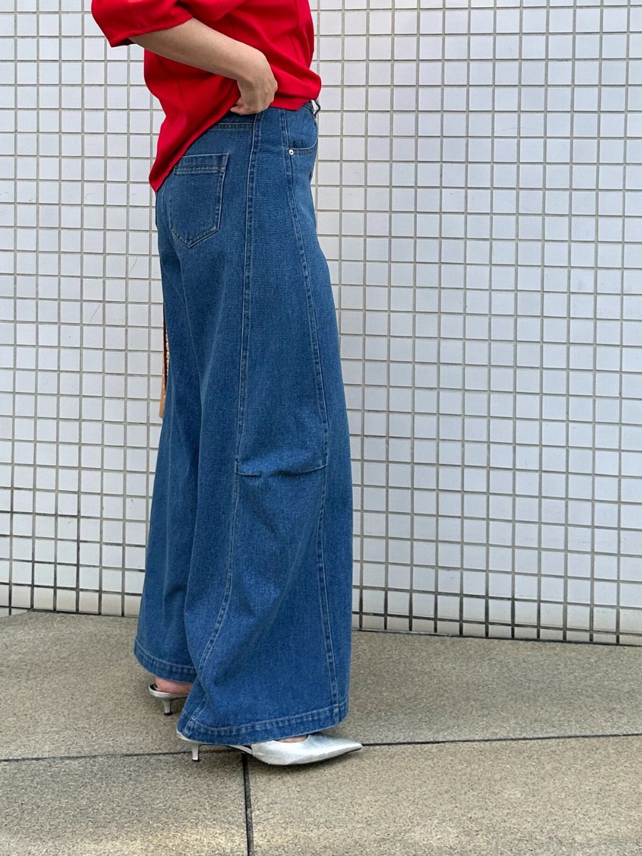 【Mewl】スーパーワイドデニム/M261-33017