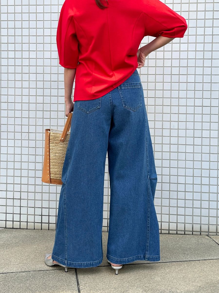 【Mewl】スーパーワイドデニム/M261-33017