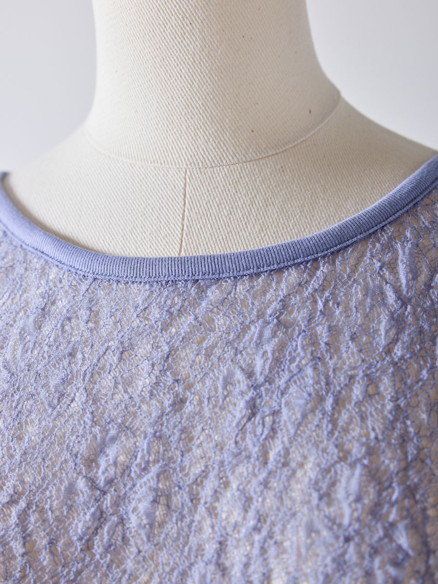 【Mewl】レースボートネックトップス/M261-83021