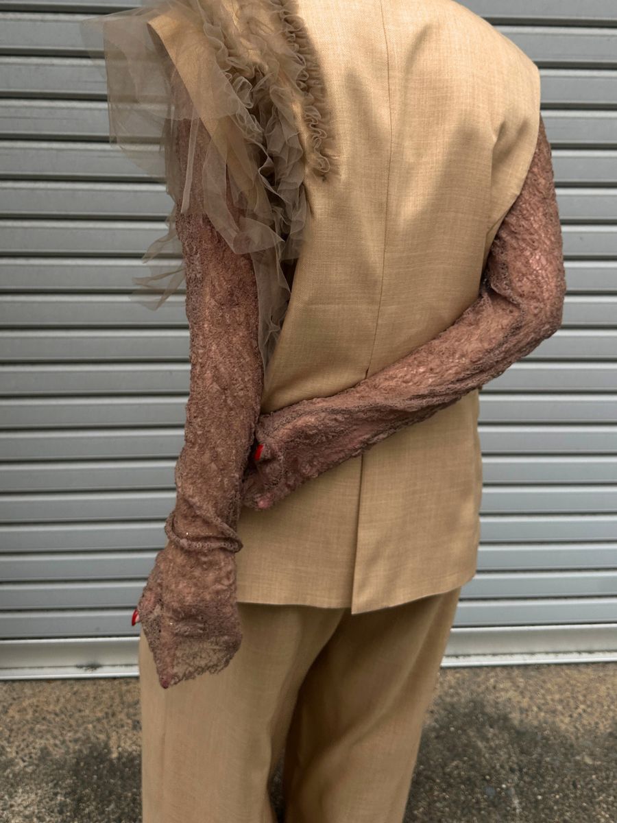 【Mewl】レースボートネックトップス/M261-83021