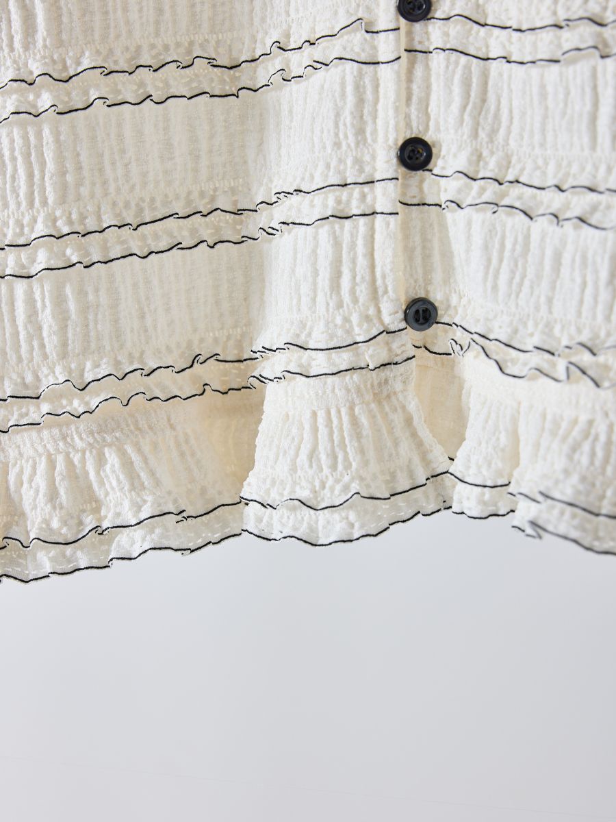 【Mewl】ミニフリル2WAYカーデ/M261-83022