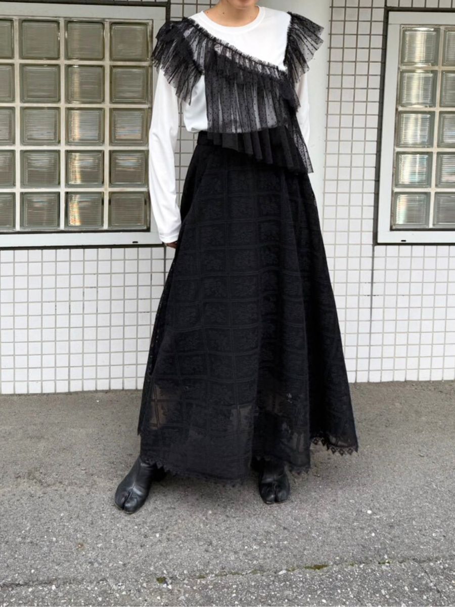 【Mewl】ドットチュールドッキングトップス/M261-83029