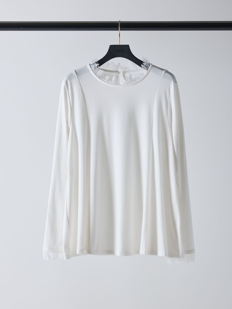 【Mewl】レースカラーフレアトップス/M261-83030