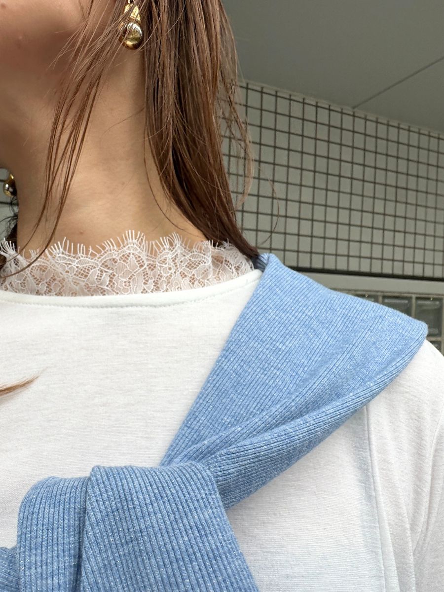 【Mewl】レースカラーフレアトップス/M261-83030