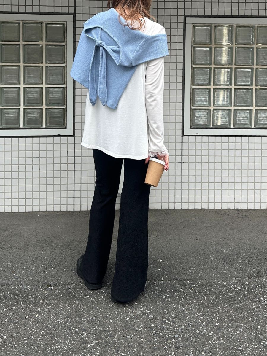 【Mewl】レースカラーフレアトップス/M261-83030