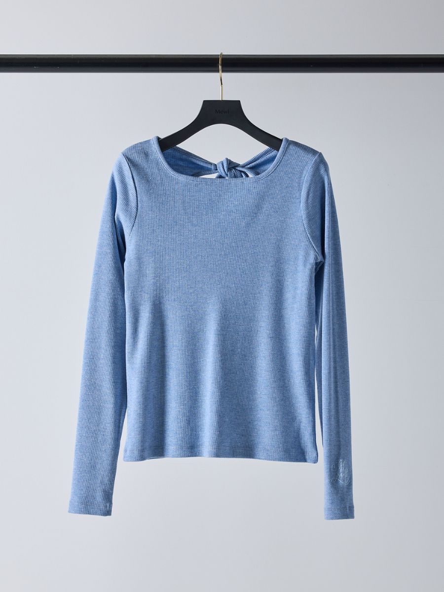 【Mewl】ラメリブバックリボントップス/M261-87023