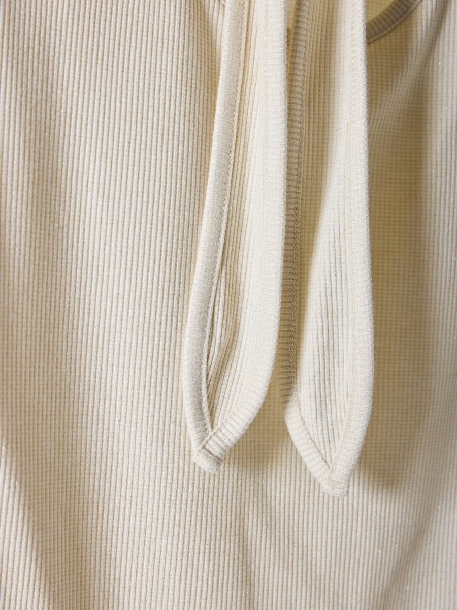 【Mewl】ラメリブバックリボントップス/M261-87023