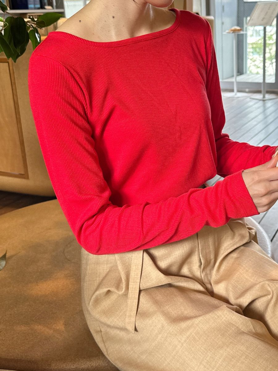 【Mewl】ラメリブバックリボントップス/M261-87023