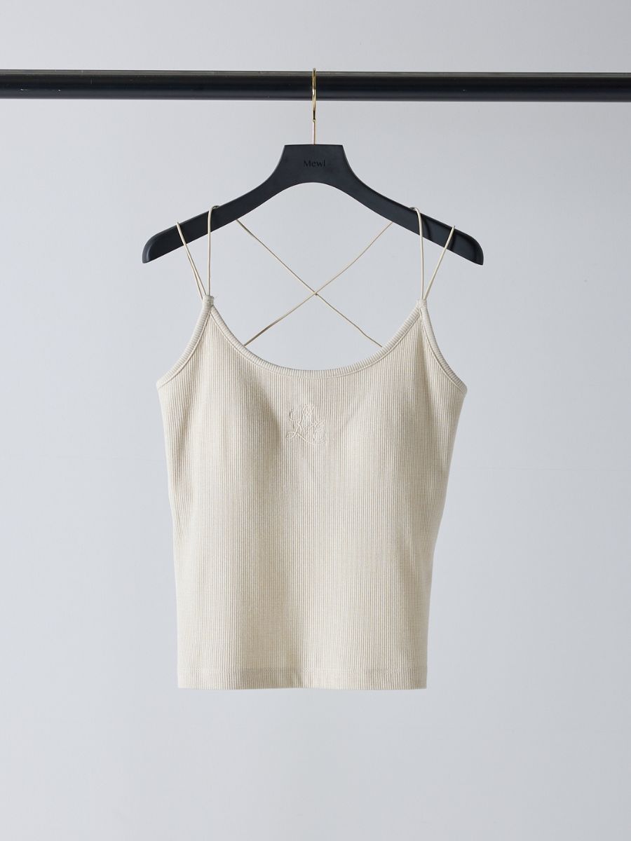 【Mewl】ラメリブカップ付きキャミ/M261-87024