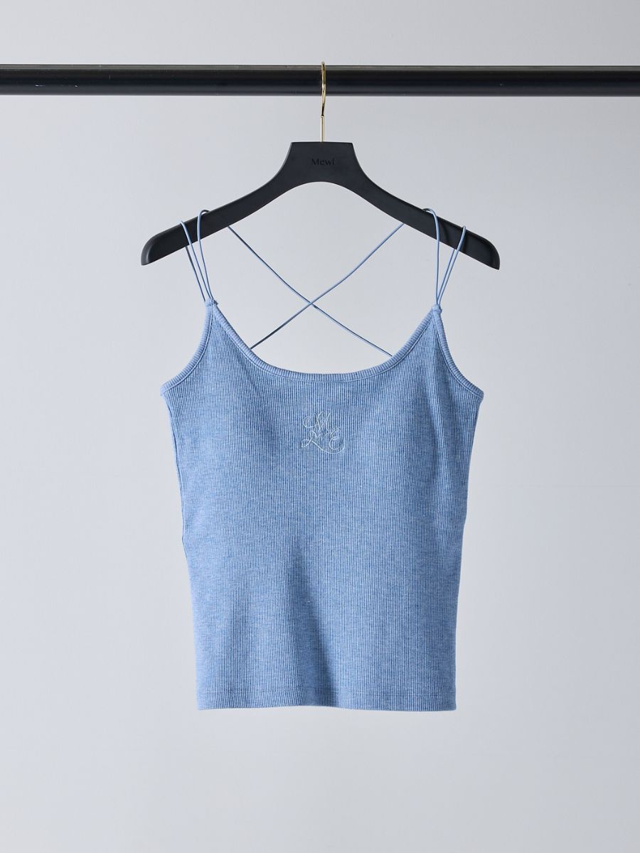 【Mewl】ラメリブカップ付きキャミ/M261-87024