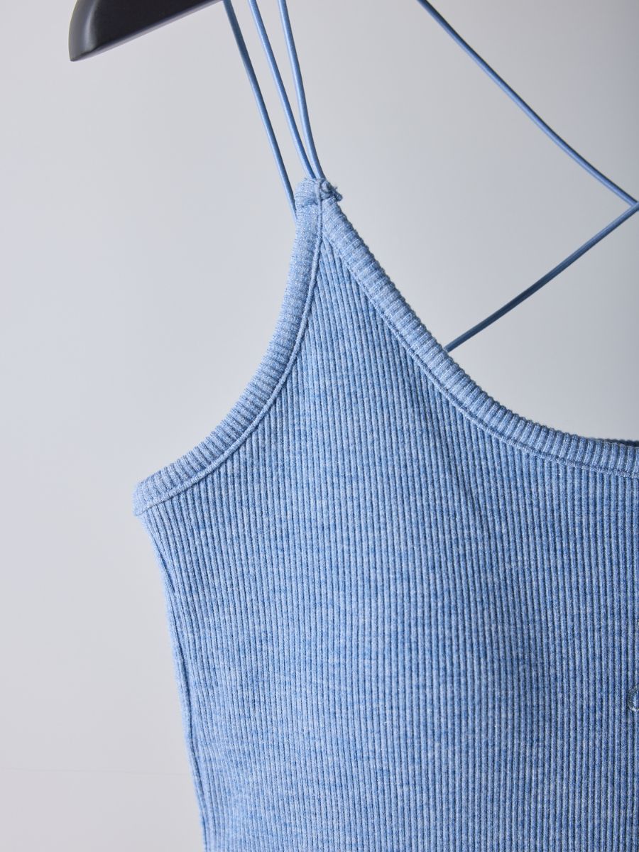 【Mewl】ラメリブカップ付きキャミ/M261-87024