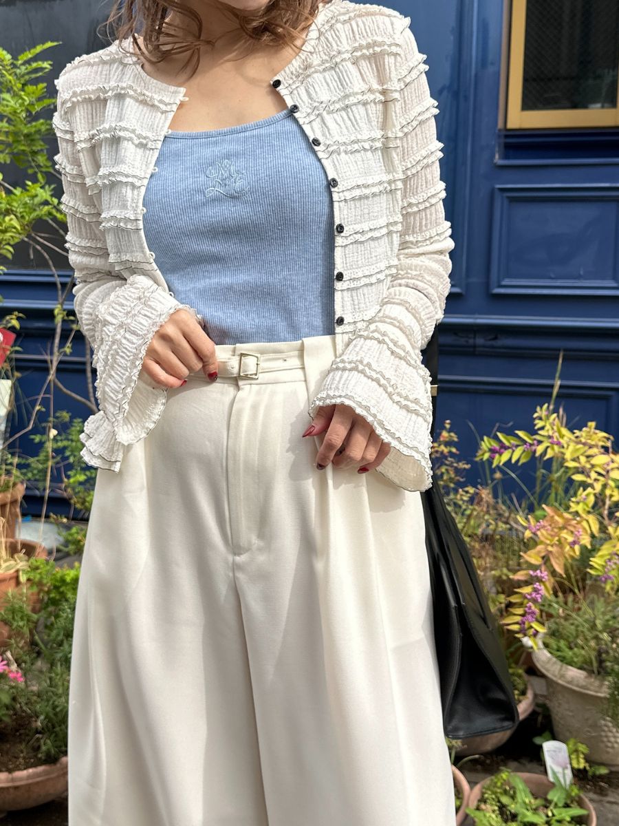 【Mewl】ラメリブカップ付きキャミ/M261-87024