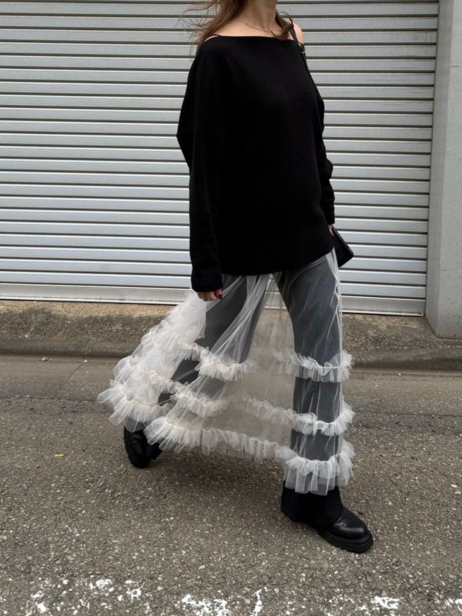 【Mewl】スウェットライクドルマンニット/M261-93025