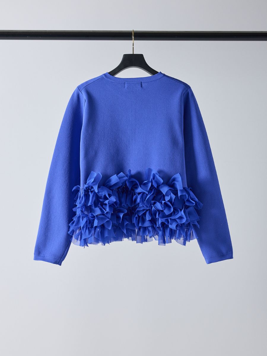 【Mewl】リボンフリンジカーデ/M261-97027